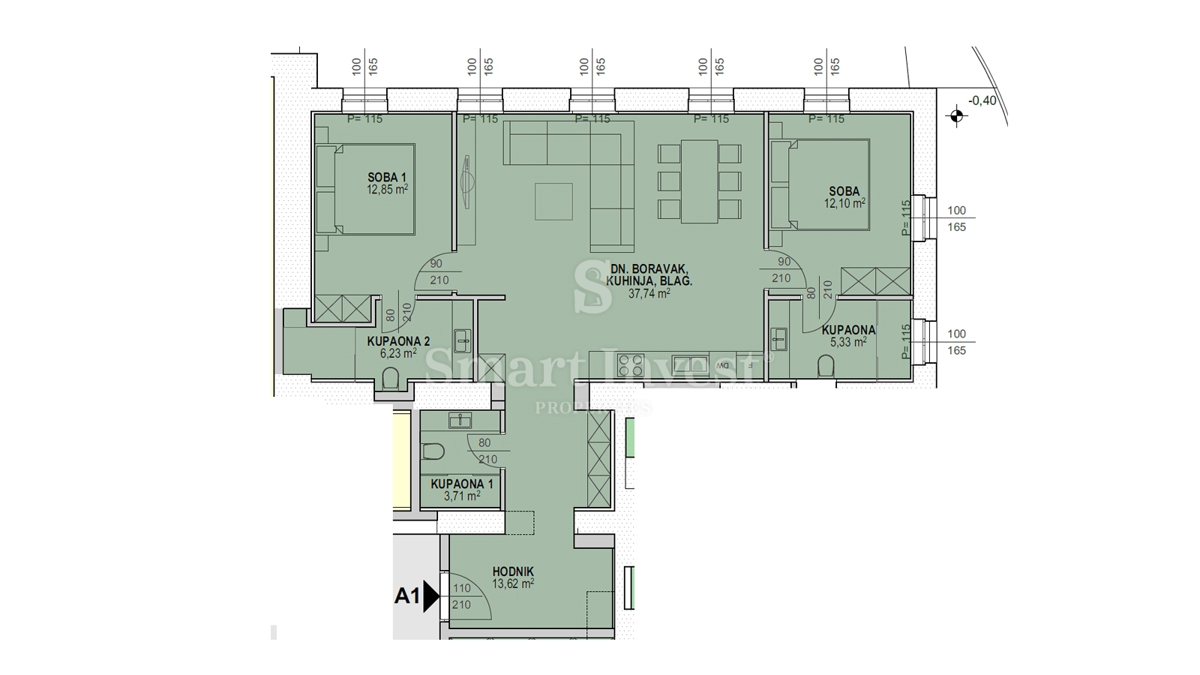 OPATIJA – CENTER, luksuzno stanovanje ob morju v prenovljeni vili