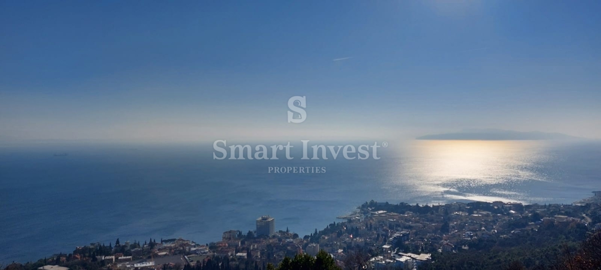 OPATIJA - BREGI, gradbeno zemljišče s panoramskim pogledom na morje
