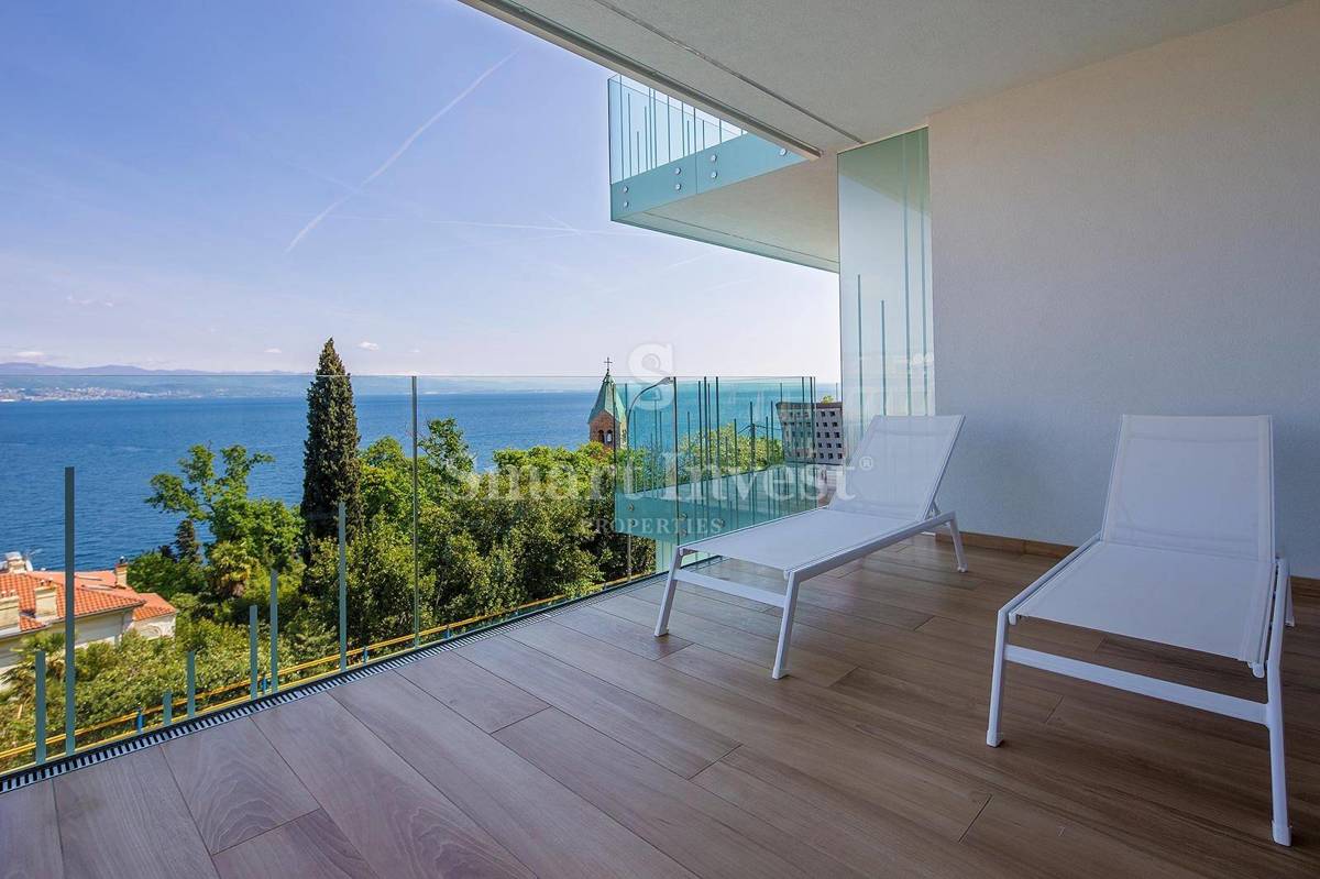 OPATIJA, luksuzno stanovanje s pogledom na morje v novogradnji