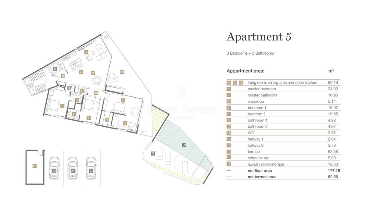 OPATIJA - CENTER, luksuzni 3-sobni penthouse, bazen, pogled na morje