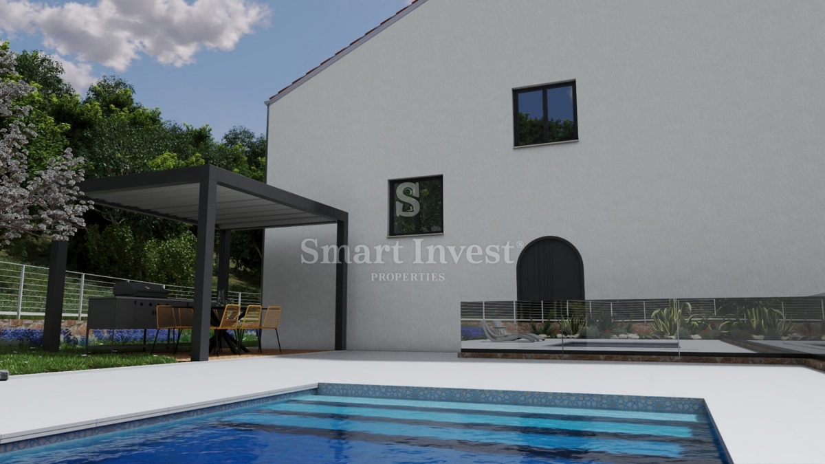 OPATIJA - VEPRINAC, samostojna hiša roh bau, 2 apartmaja, prostoren vrt, pogled na morje