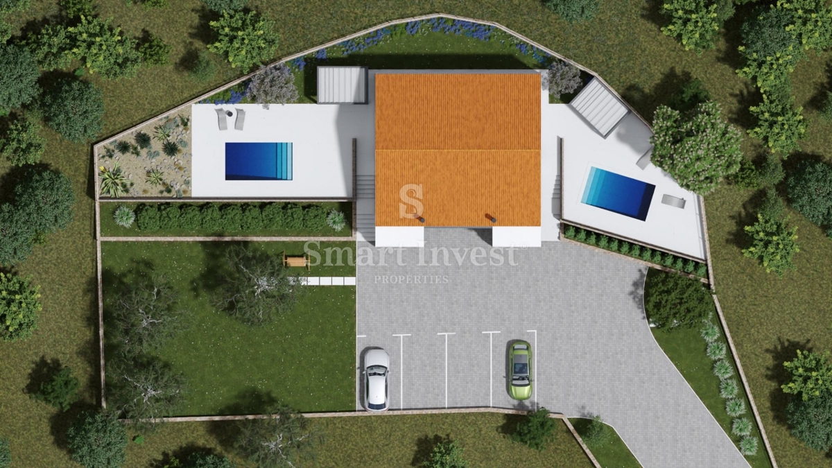 OPATIJA - VEPRINAC, samostojna hiša roh bau, 2 apartmaja, prostoren vrt, pogled na morje
