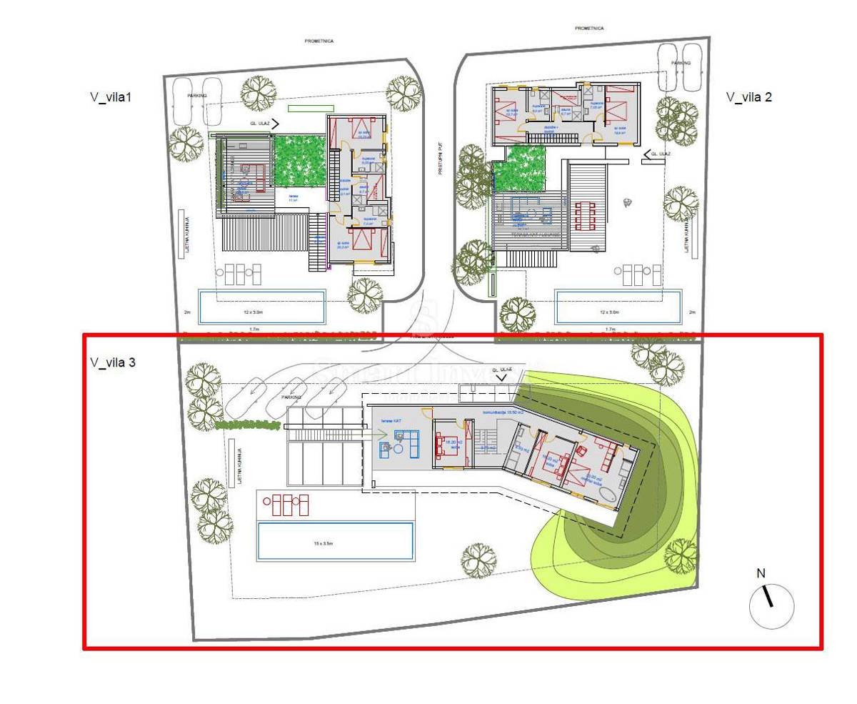 ISTRIA – VODNJAN, LUXURY 4-BEDROOMS VILLA WITH SEA VIEW (V3)