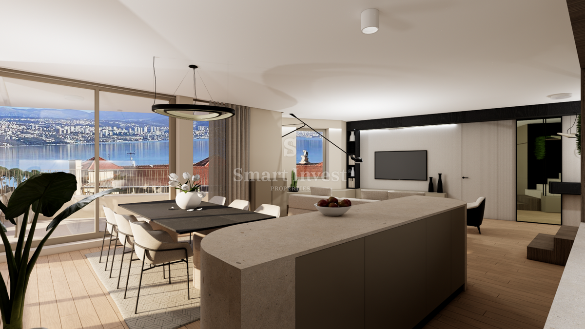 OPATIJA - CENTER, Luxury penthouse with roof terrace and pool near the sea! (S3) 