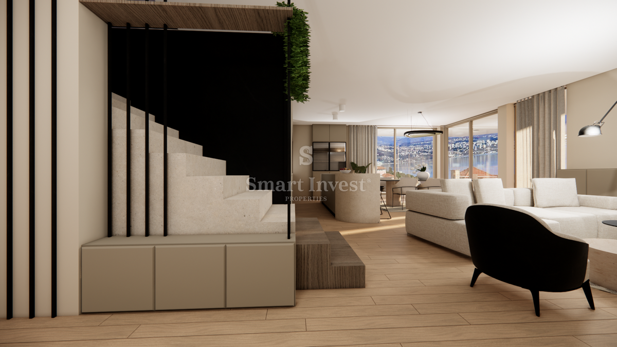 OPATIJA - CENTER, Luxury penthouse with roof terrace and pool near the sea! (S3) 