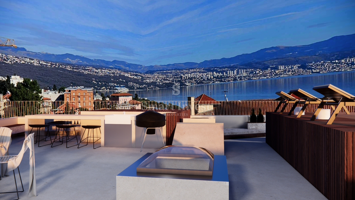 OPATIJA - CENTER, Luxury penthouse with roof terrace and pool near the sea! (S3) 
