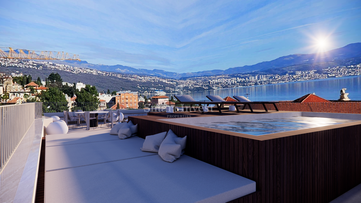 OPATIJA - CENTER, Luxury penthouse with roof terrace and pool near the sea! (S3) 
