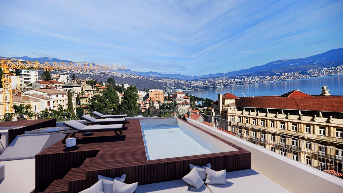 OPATIJA - CENTER, Luxury penthouse with roof terrace and pool near the sea! (S3) 