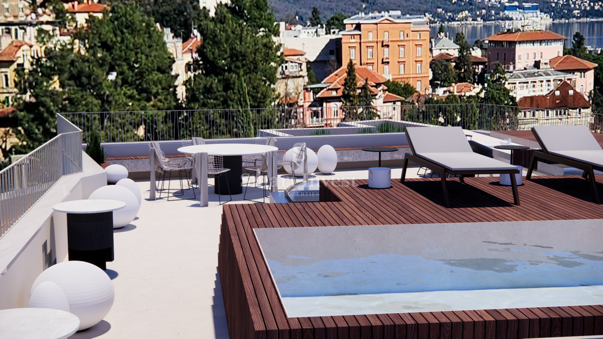 OPATIJA - CENTER, Luxury penthouse with roof terrace and pool near the sea! (S3) 