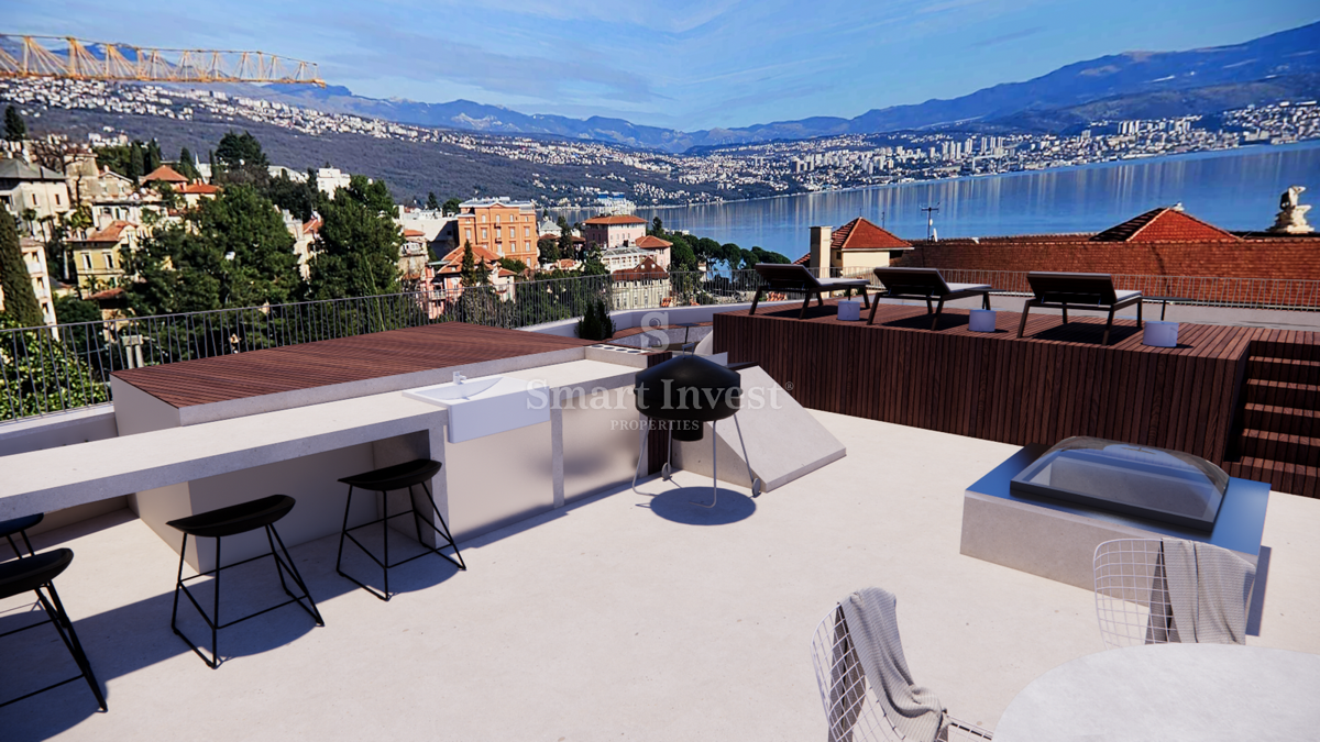 OPATIJA - CENTER, Luxury penthouse with roof terrace and pool near the sea! (S3) 