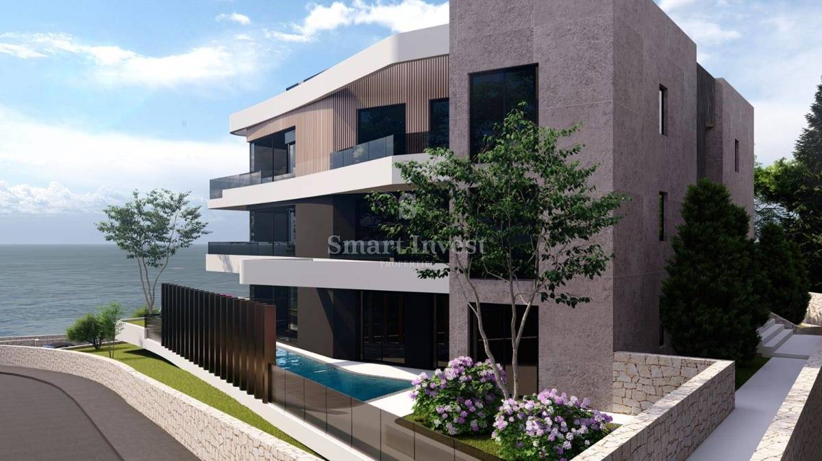 LOVRAN, luksuzni penthouse z bazenom in pogledom na morje