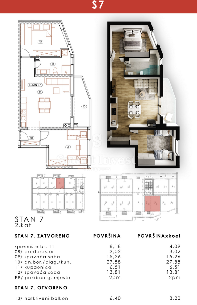Stanovanje Brestovice, Kastav, 98,08m2