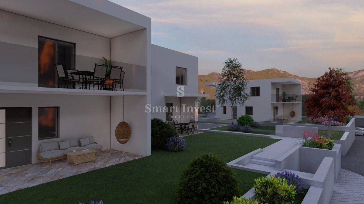 KASTAV, novo 2-sobno stanovanje z garažo in vrtom