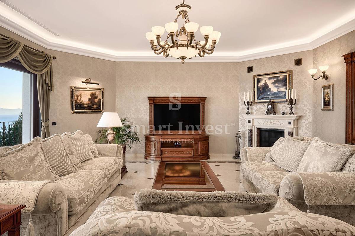 OPATIJSKA RIVIERA, ekskluzivna vila z bazenom in panoramskim pogledom na morje