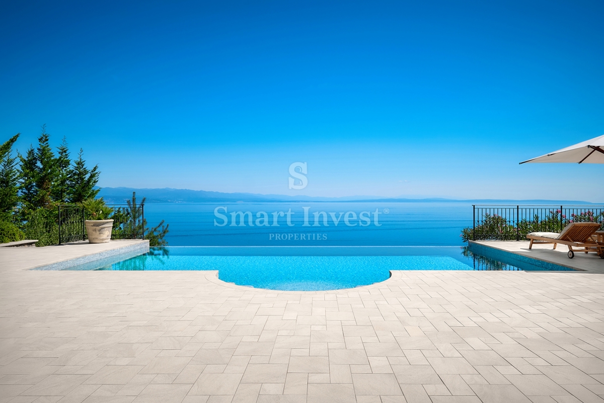 IČIĆI, ekskluzivna vila z bazenom in panoramskim pogledom na morje