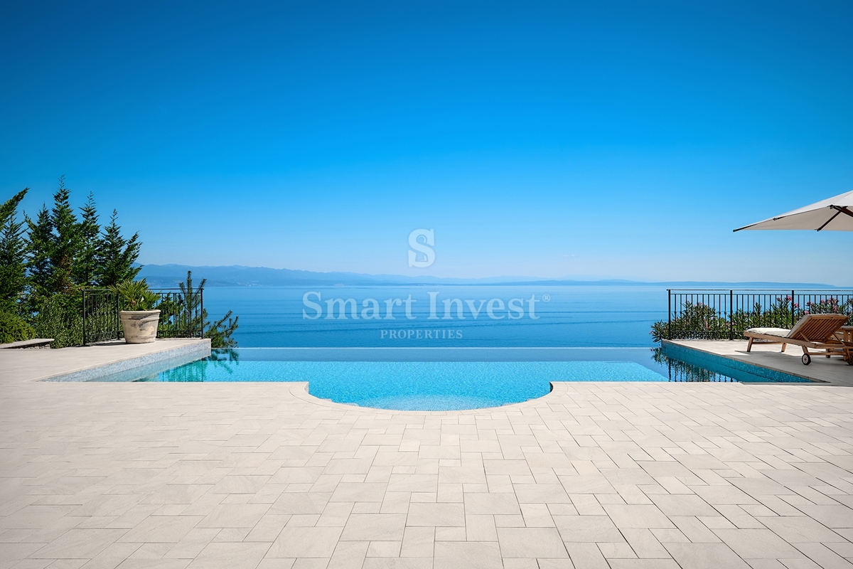 OPATIJSKA RIVIERA, ekskluzivna vila z bazenom in panoramskim pogledom na morje