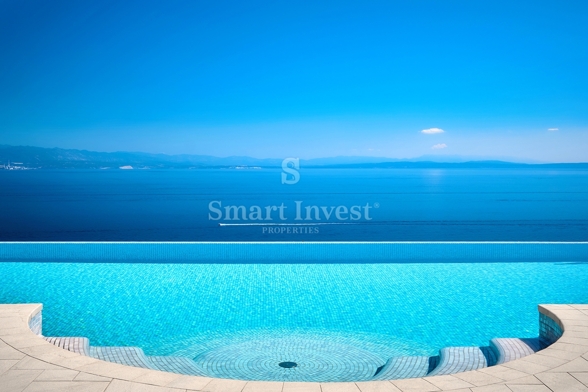 IČIĆI, ekskluzivna vila z bazenom in panoramskim pogledom na morje