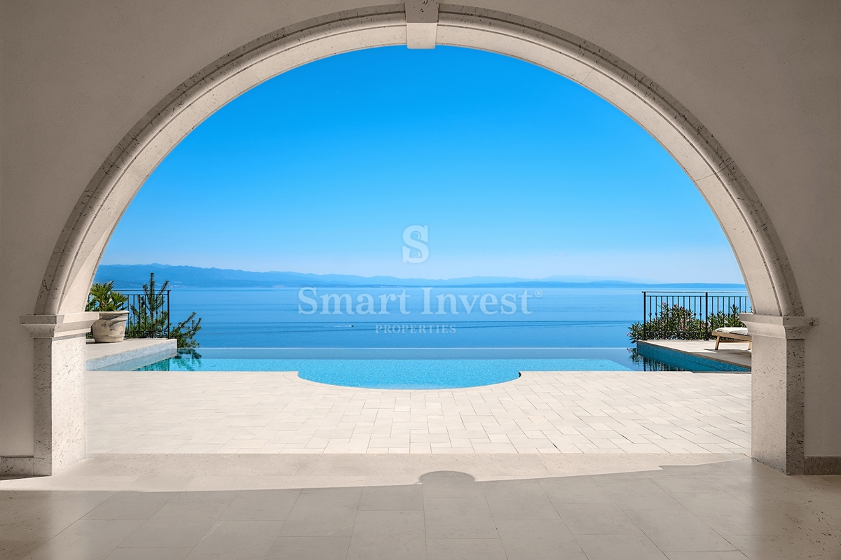 OPATIJSKA RIVIERA, ekskluzivna vila z bazenom in panoramskim pogledom na morje