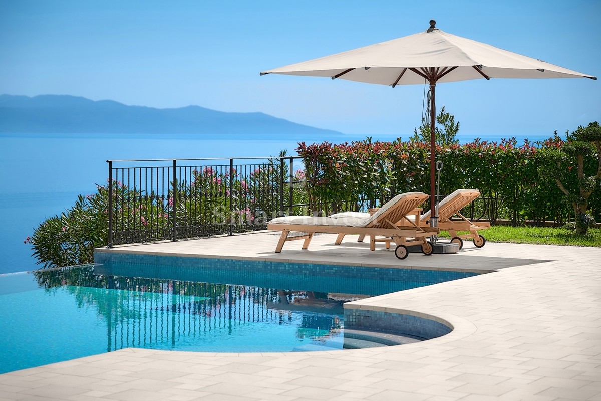 OPATIJSKA RIVIERA, ekskluzivna vila z bazenom in panoramskim pogledom na morje