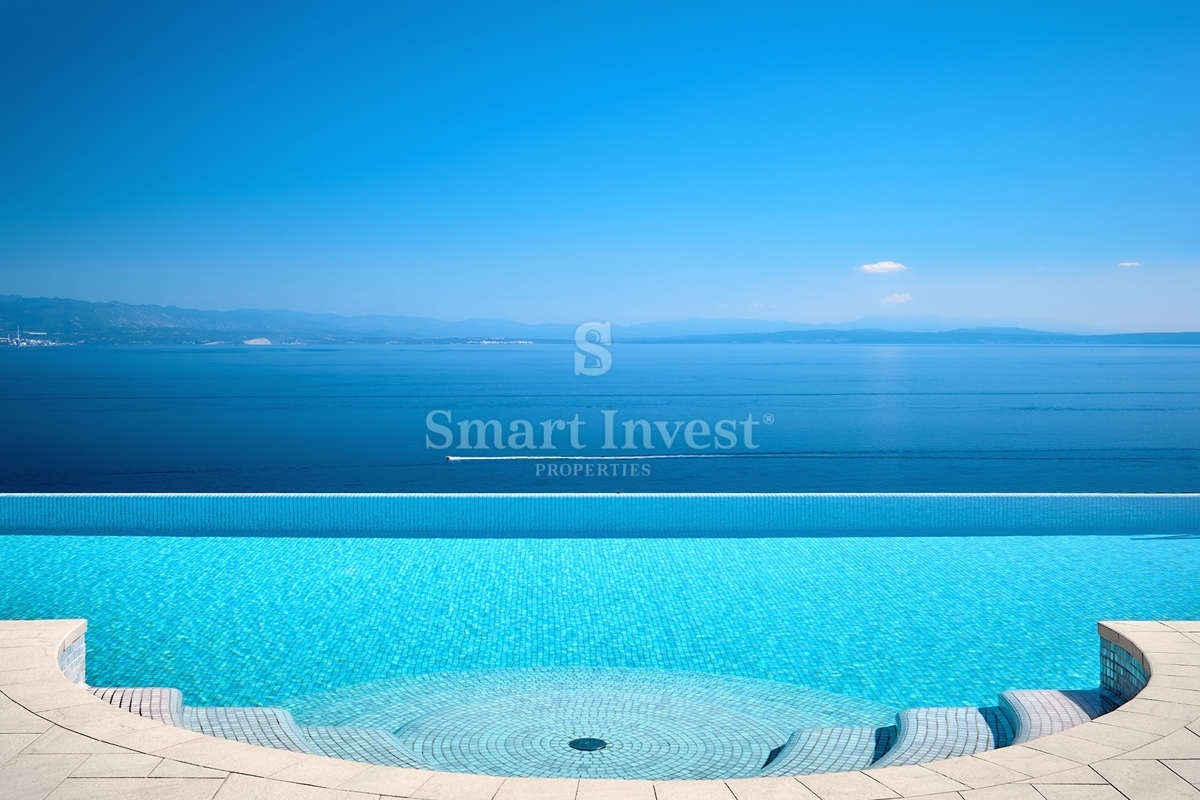 OPATIJSKA RIVIERA, ekskluzivna vila z bazenom in panoramskim pogledom na morje