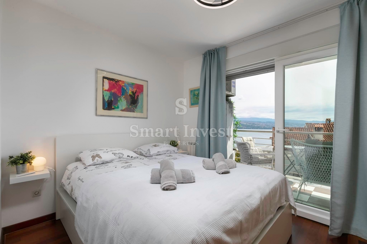 OPATIJA, čudovito stanovanje s pogledom na morje in parkiriščem, blizu morja