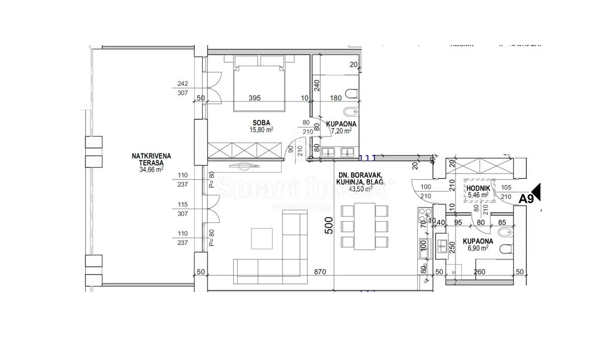 OPATIJA – CENTER, Luksuzno stanovanje ob morju s teraso in pogledom na morje