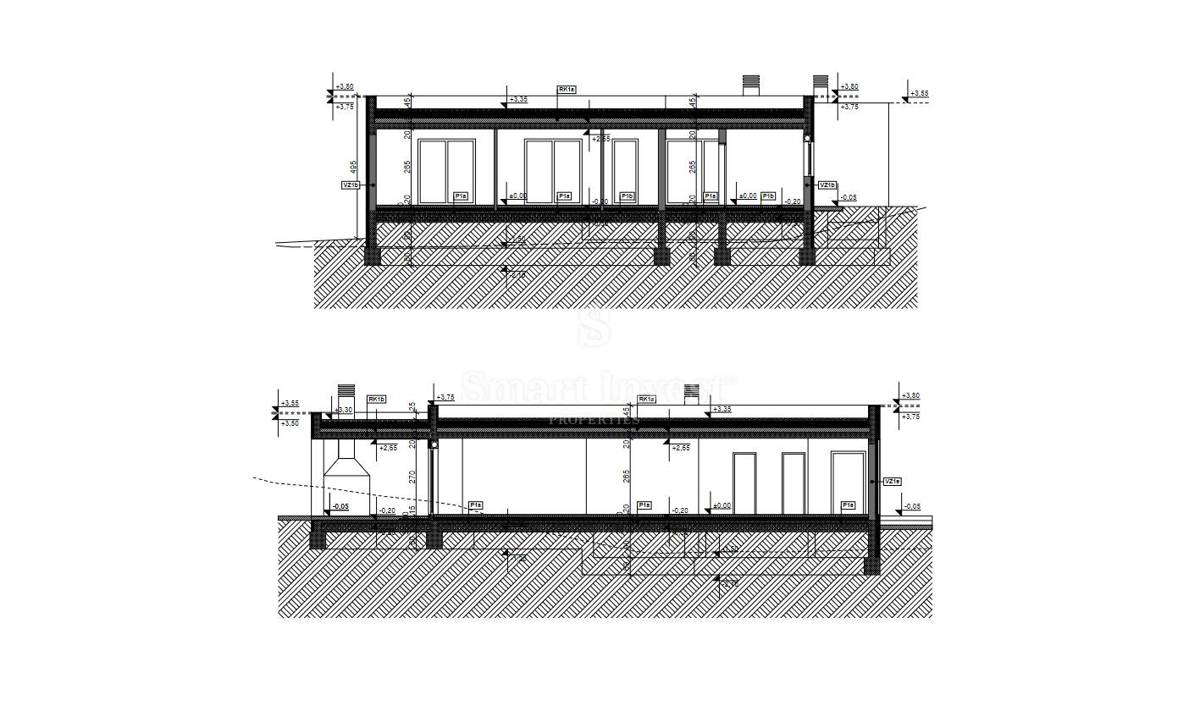 ISTRIA - LABIN, Modern house with pool, under construction, for sale