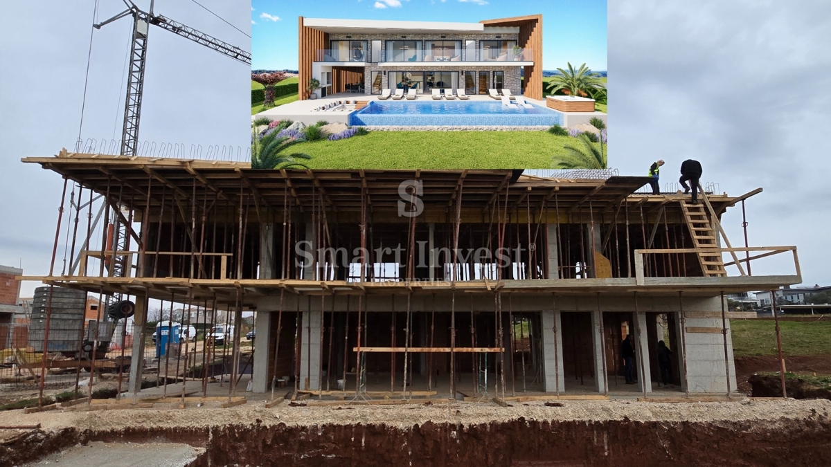 ISTRA - POREČ, Luksuzna vila s pogledom na morje, bazenom in savno, prodamo