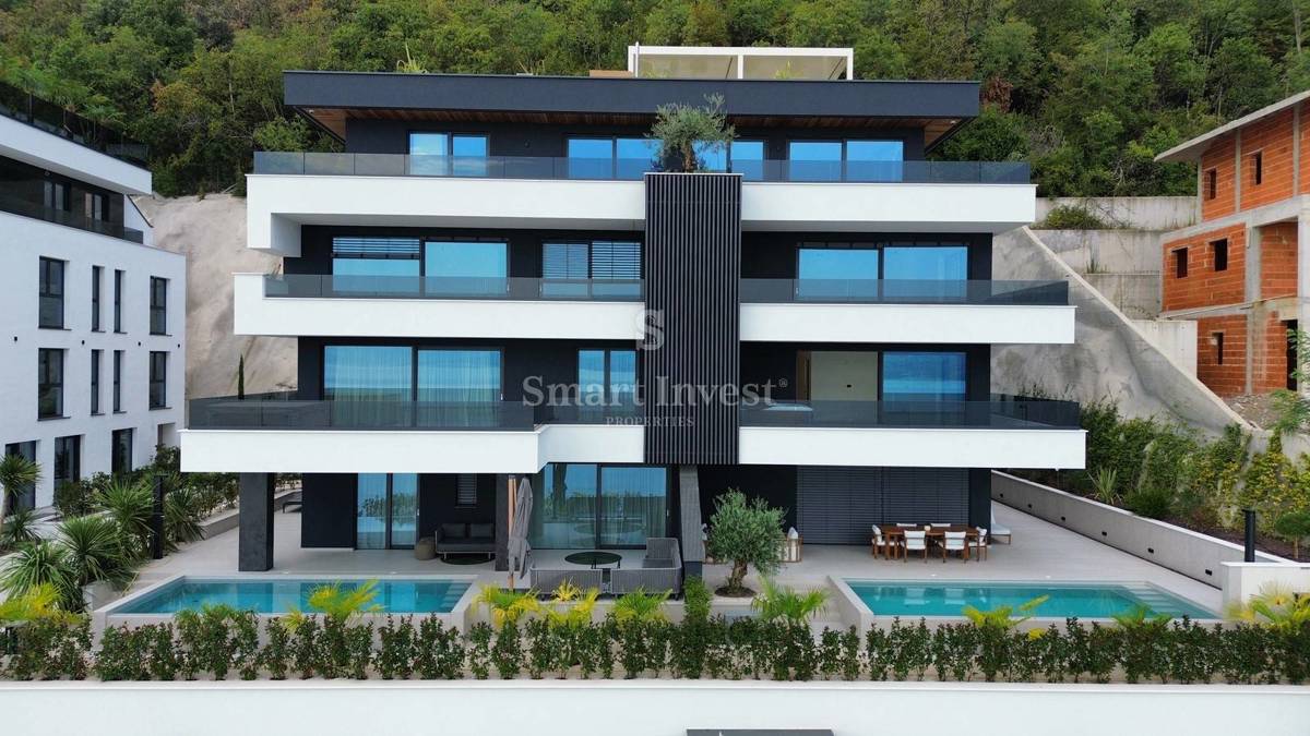 OPATIJA, Luxury 3-bedrooms apartment with sea view and garage 