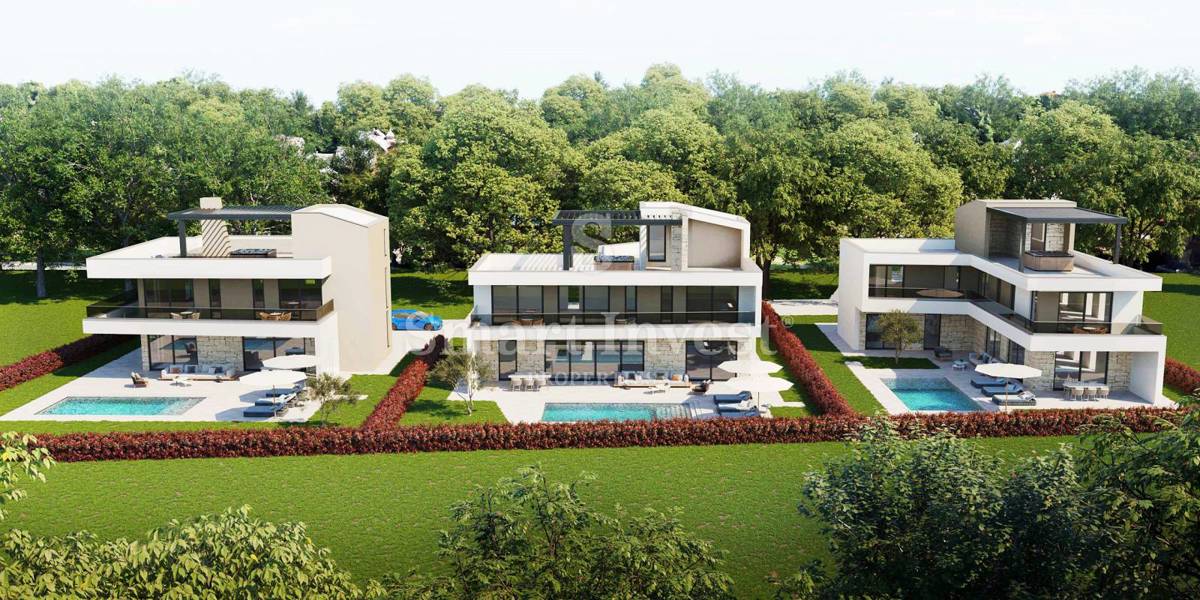 ISTRA - POREČ, Luksuzna vila s pogledom na morje in wellnessom, blizu morja (V1)