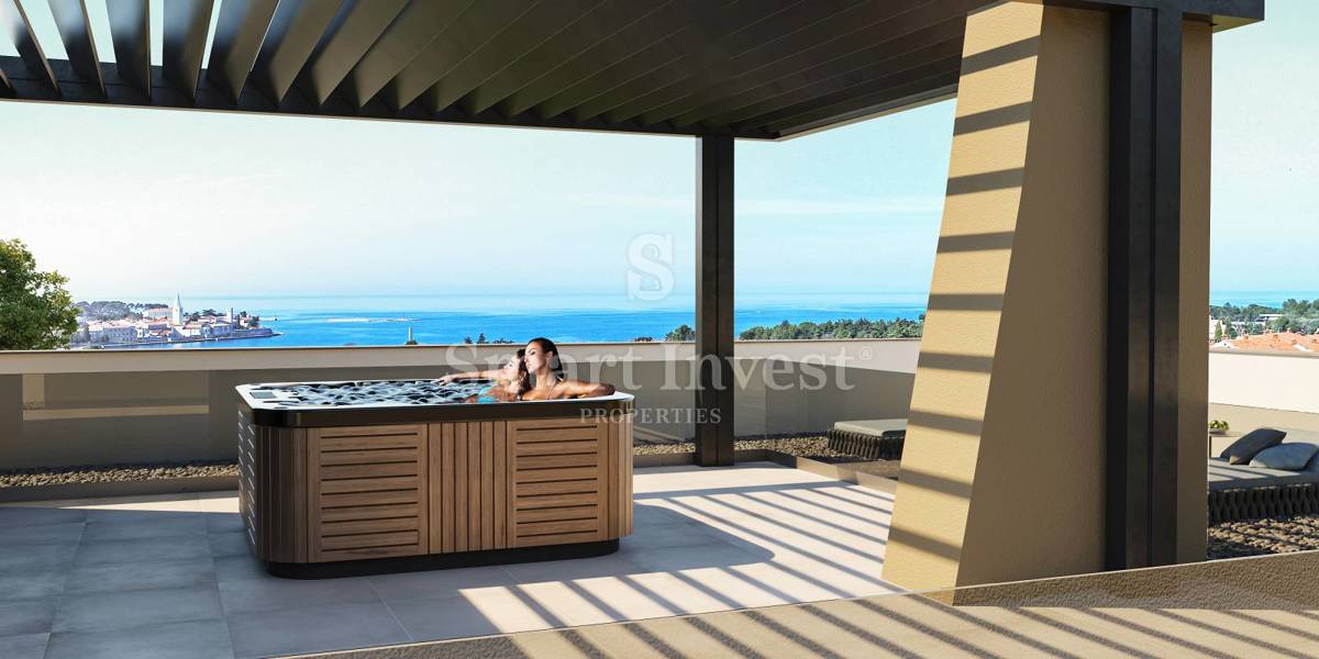 ISTRA - POREČ, Luksuzna vila s pogledom na morje in wellnessom, blizu morja (V1)