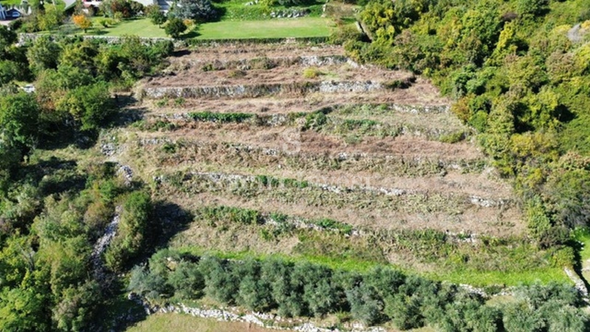 IČIĆI - POLJANE, zemljišče z gradbenim dovoljenjem za 3 vile z bazeni