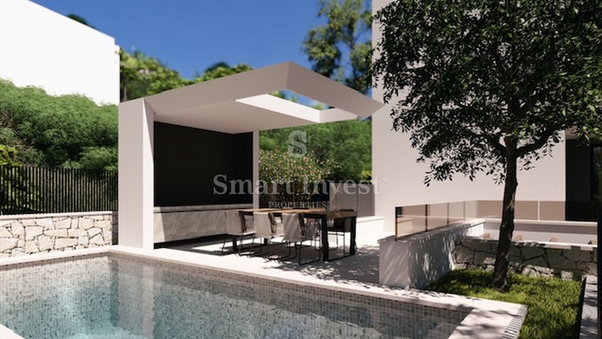 IČIĆI, novo stanovanje z bazenom in garažo v bližini morja (A1)