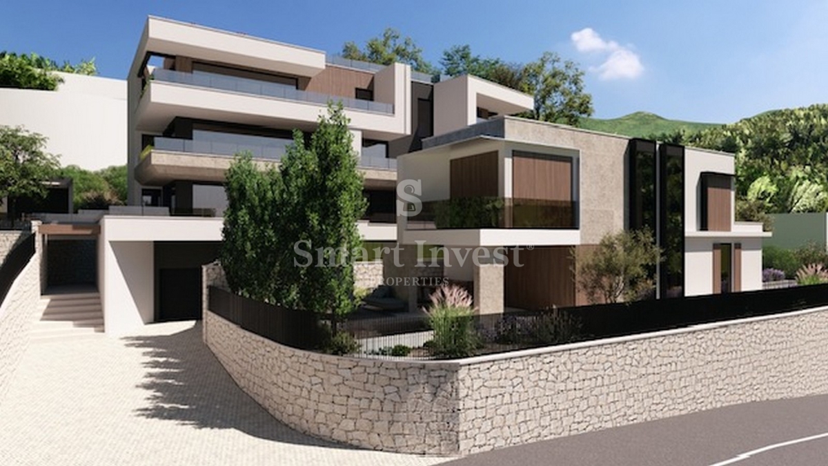 IČIĆI, novo stanovanje z bazenom in garažo v bližini morja (A1)