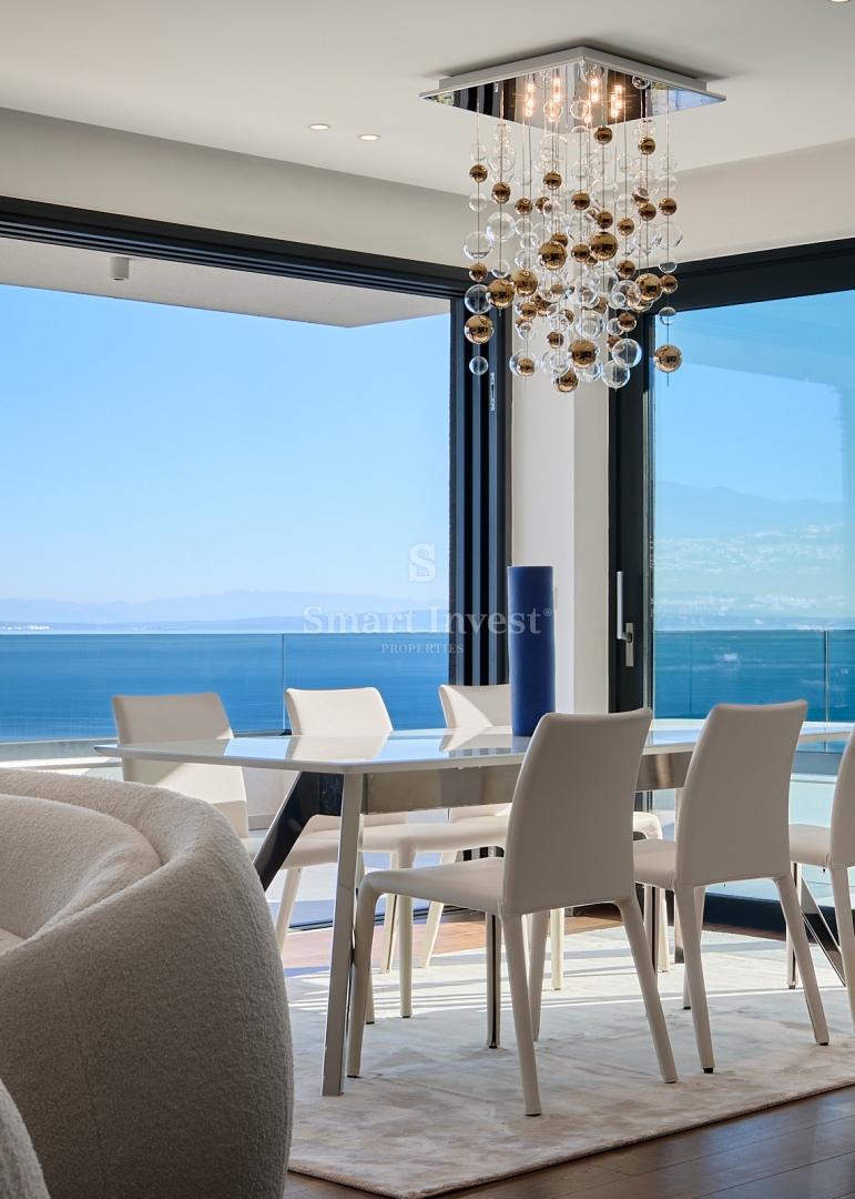 OPATIJA, luksuzno 3-s stanovanje z odprtim pogledom na morje in garažo (S2)