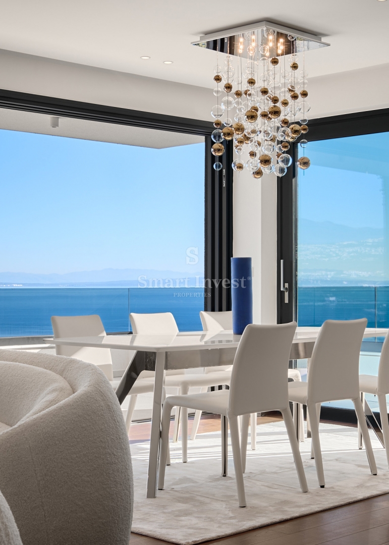 OPATIJA, luksuzno 3-s stanovanje z odprtim pogledom na morje in garažo (S2)