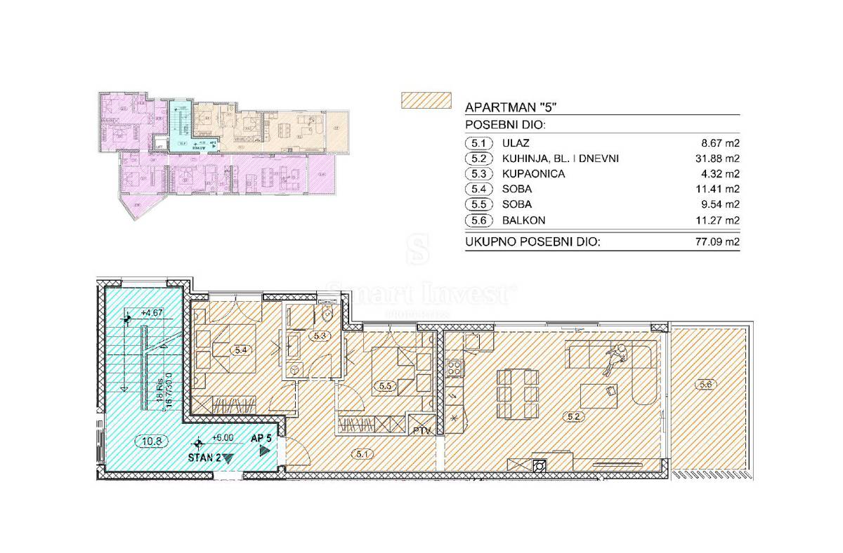 Stanovanje Opatija, 65,02m2