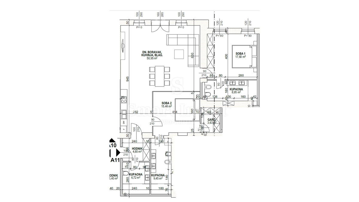 OPATIJA – CENTER, Luxury apartment in a renovated villa 1st row to the sea (A11)