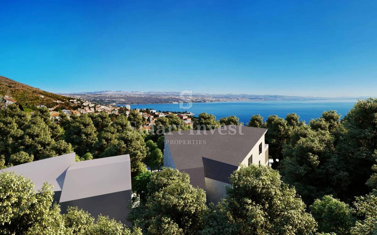 OPATIJA - CENTER, luksuzno 2-s stanovanje, bazen, pogled na morjeja, 123,36m2