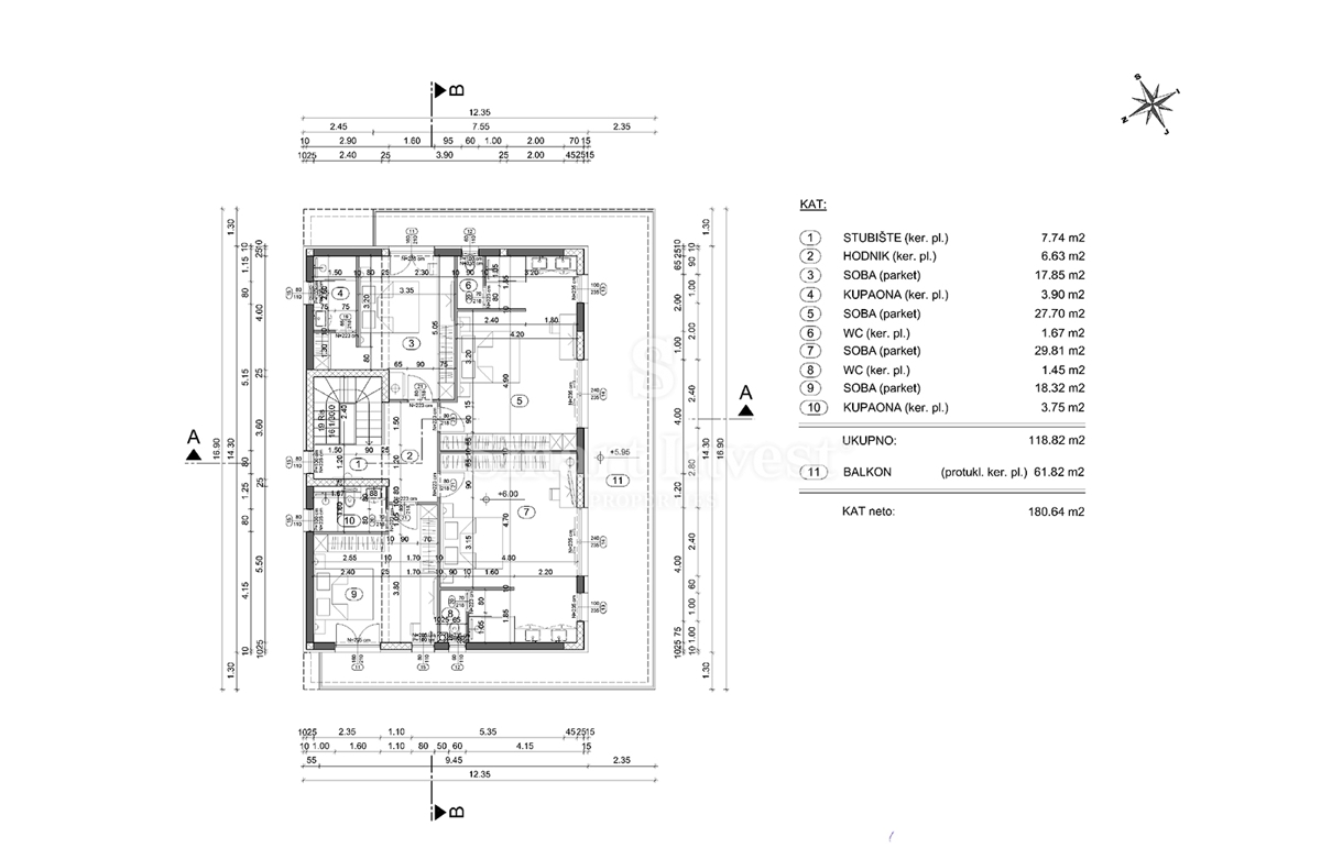 IČIĆI - POLJANE, zemljišče z gradbenim dovoljenjem za vilo z bazenom (A)