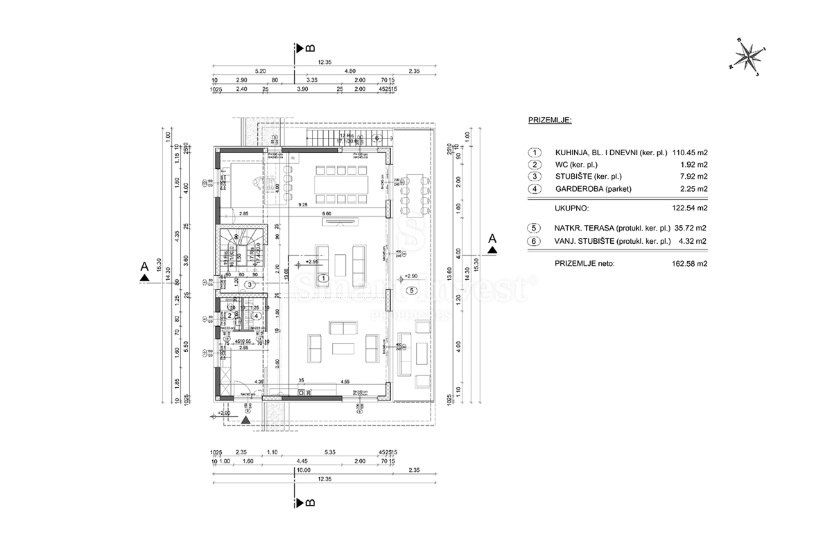 IČIĆI - POLJANE, zemljišče z gradbenim dovoljenjem za vilo z bazenom (A)