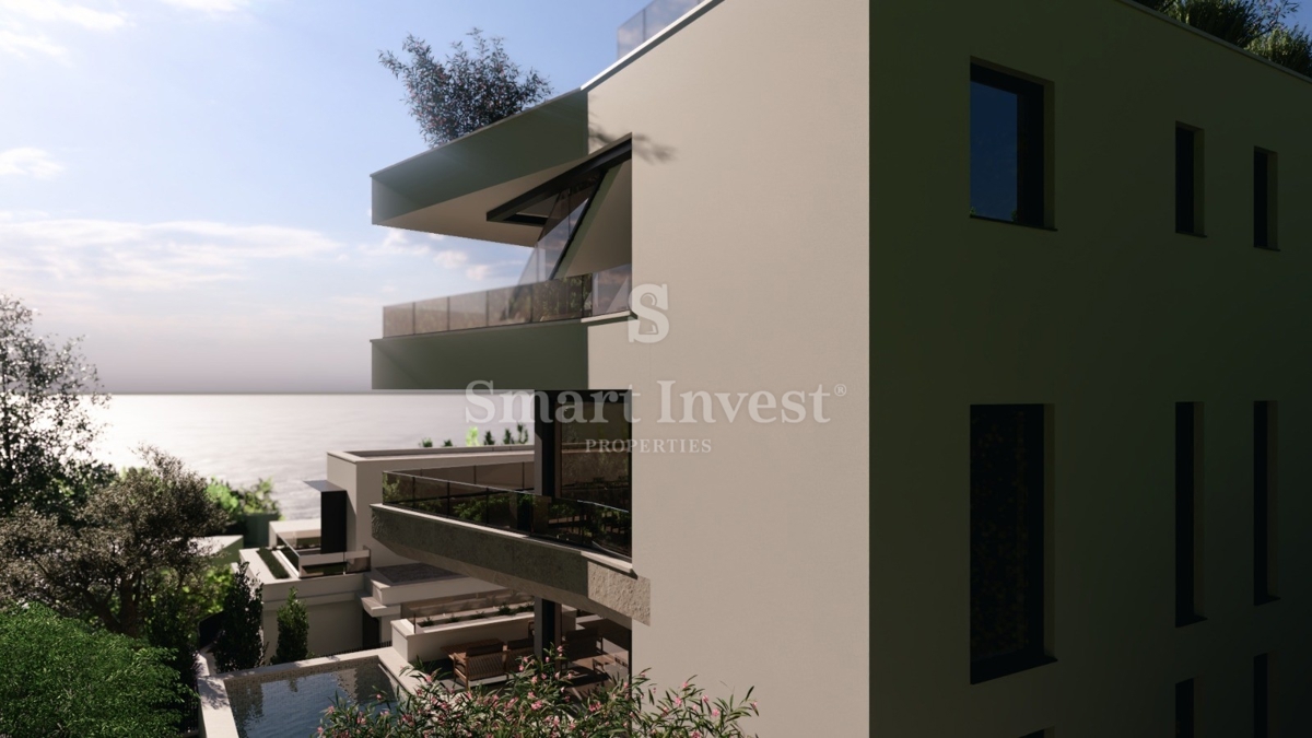 IČIĆI, novo stanovanje z bazenom in garažo v bližini morja (S1)