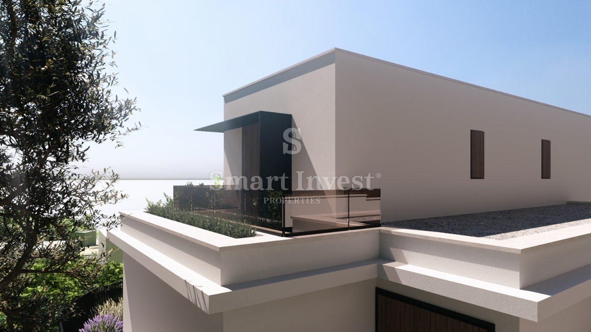 IČIĆI, novo stanovanje s strešno teraso v bližini morja (A3)