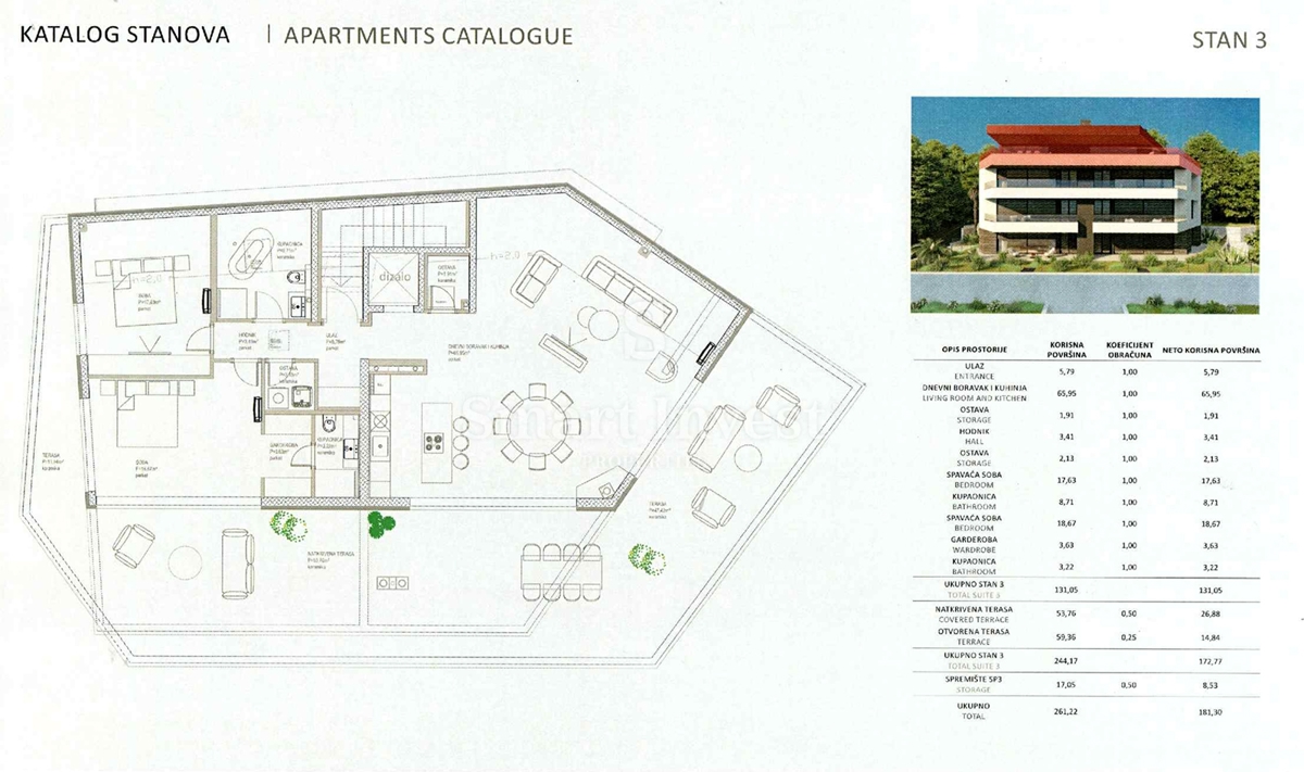 OPATIJA, luksuzni penthouse v stanovanjskem kompleksu s SPA in fitnesom