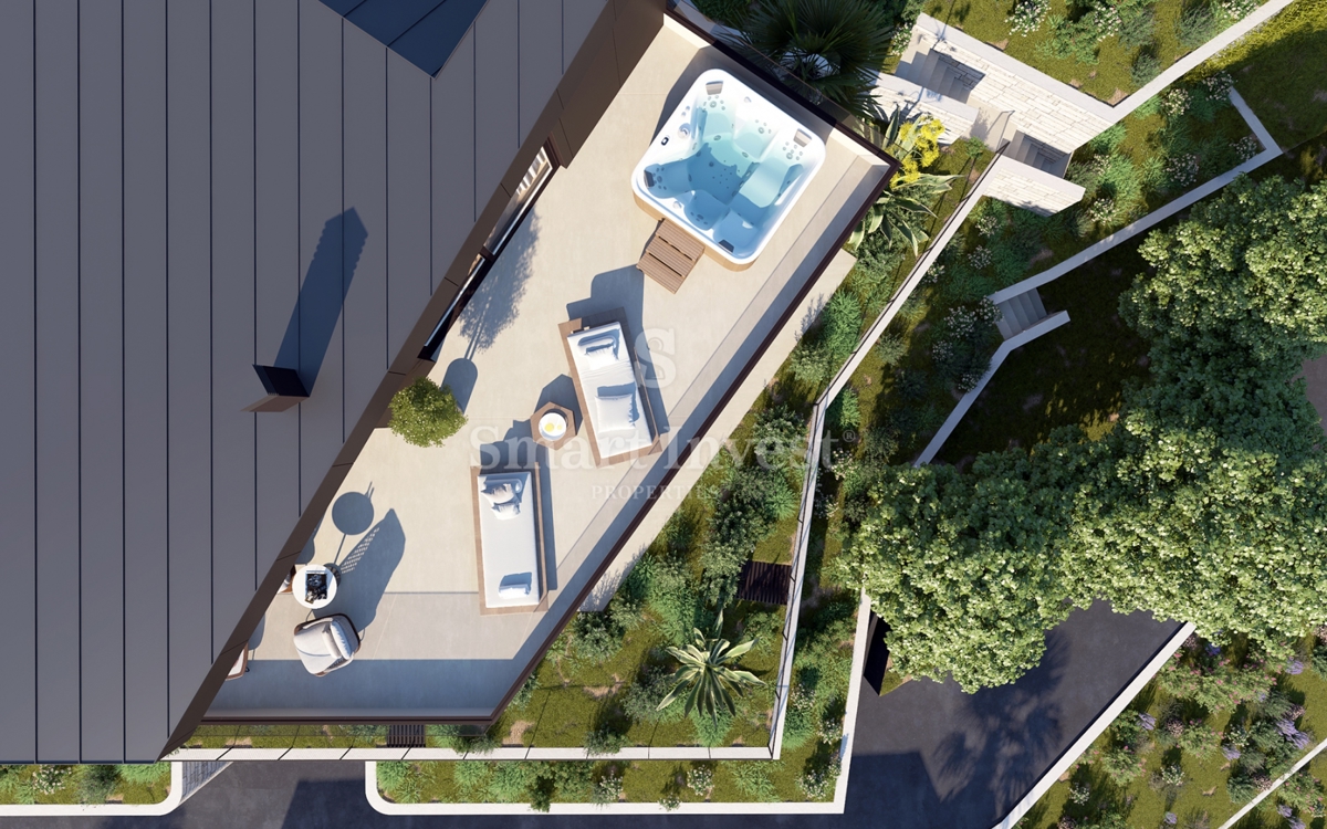 OPATIJA, luksuzni penthouse v stanovanjskem kompleksu s SPA in fitnesom