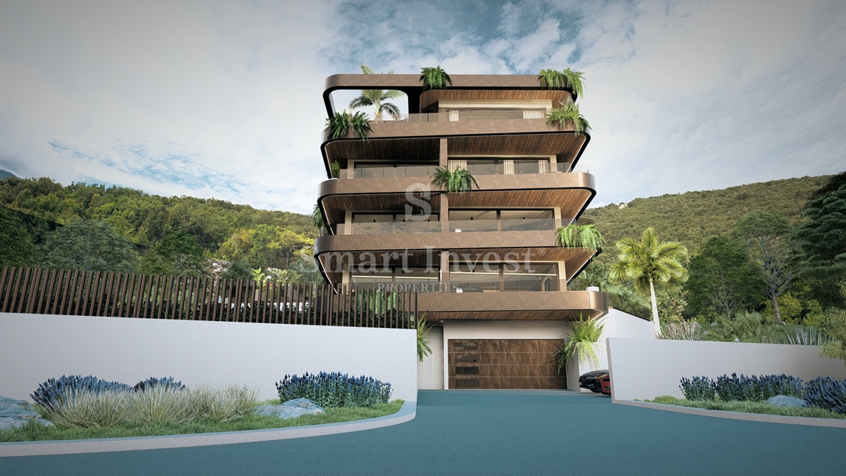 IČIĆI, stanovanje z vrtom in pogledom na morje v novogradnji z garažo