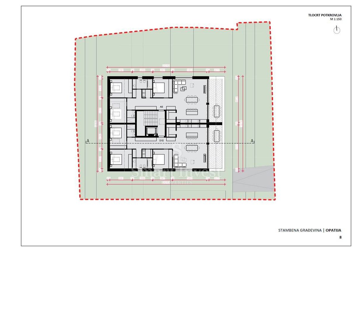 OPATIJA, penthouse s pogledom na morje in garažo (A9)