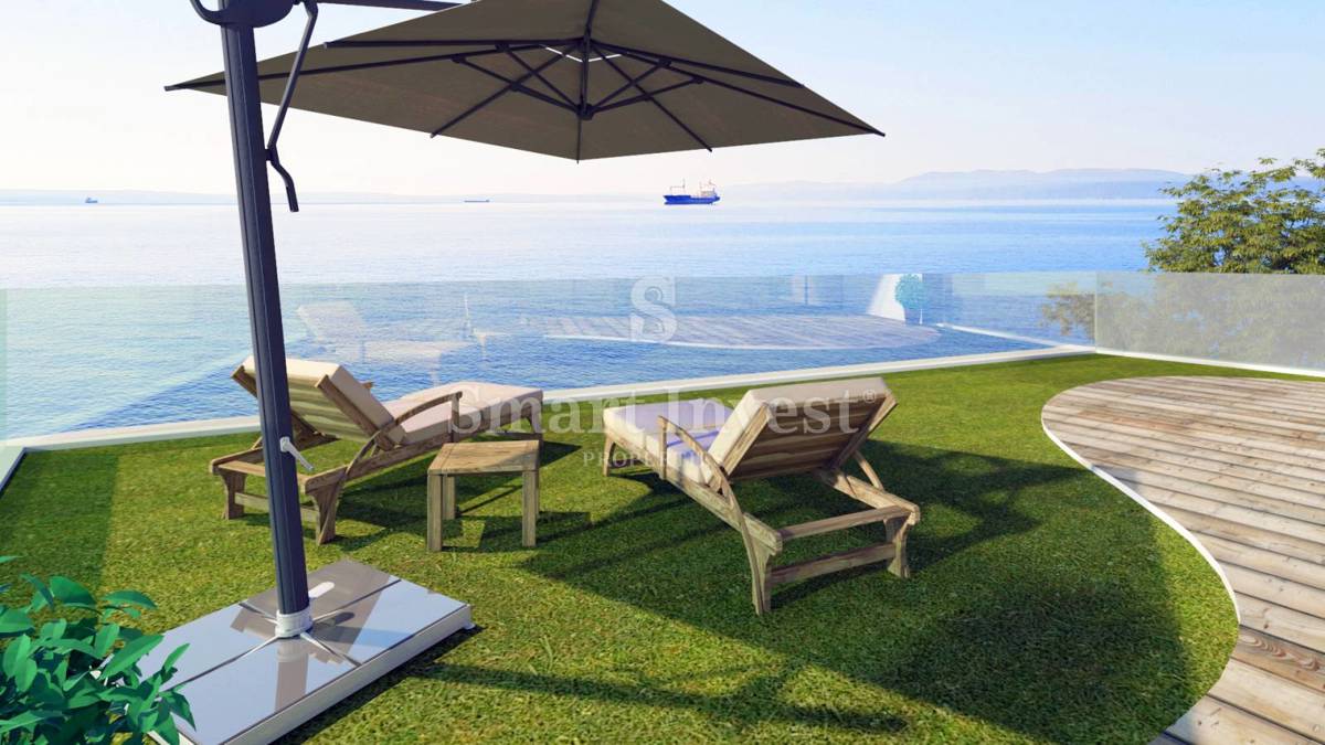 RIJEKA - PEĆINE, Penthouse prva vrsta do morja z garažo