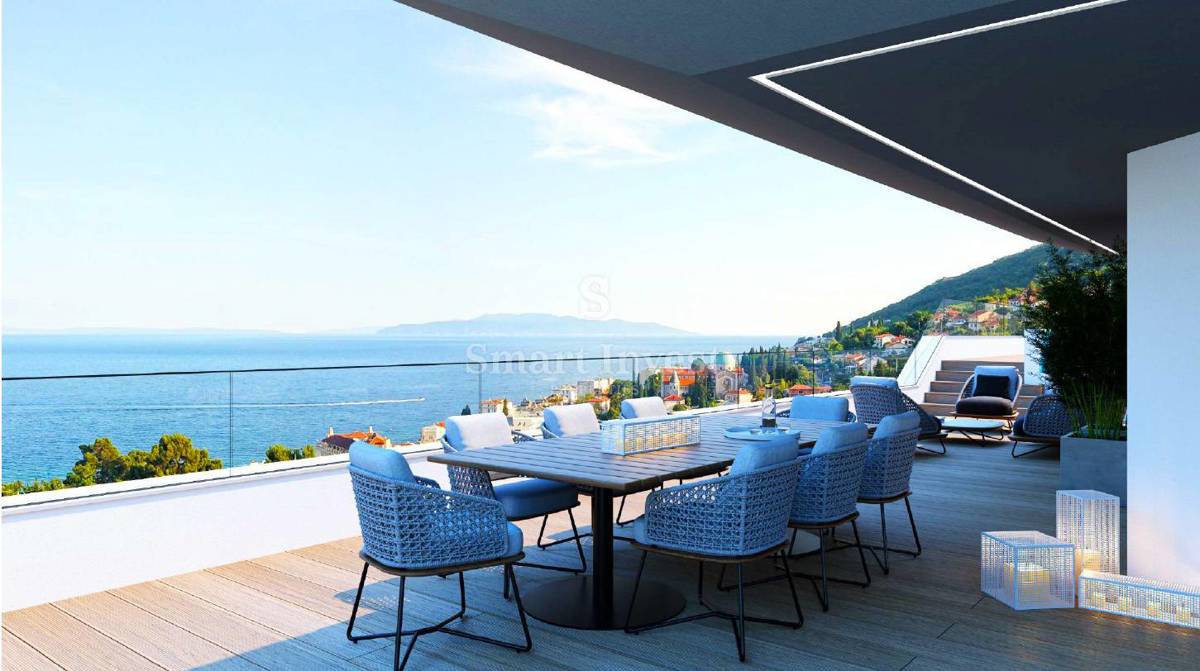 OPATIJA, Luxury 3-bedrooms apartment with sea view and garage (S1) 