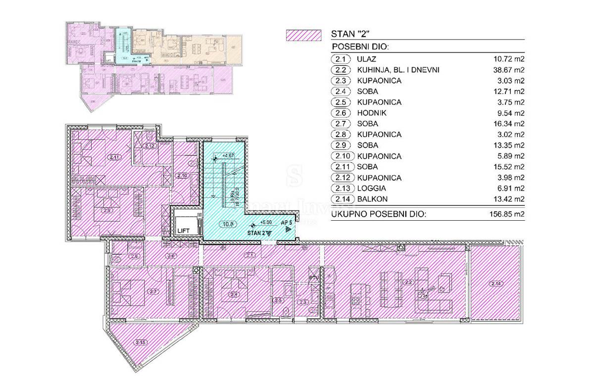 Stanovanje Opatija, 65,02m2